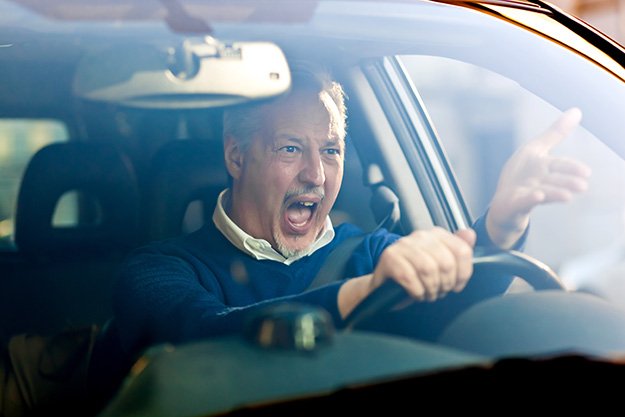 Angry driver Anger