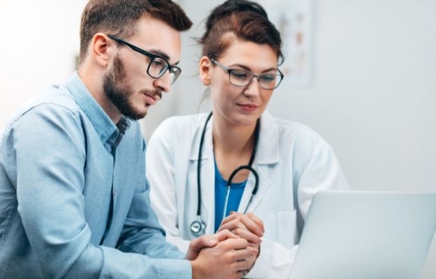 a man have a consultation with doctor | Is BHRT for Me? | What is BHRT? Men's Guide to Hormone Replacement Therapy