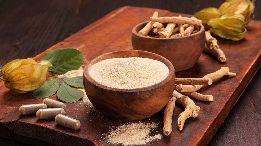 Roots-and-powder-of-Ashwagandha | feature | 5 Natural PDE5 Inhibitors for ED